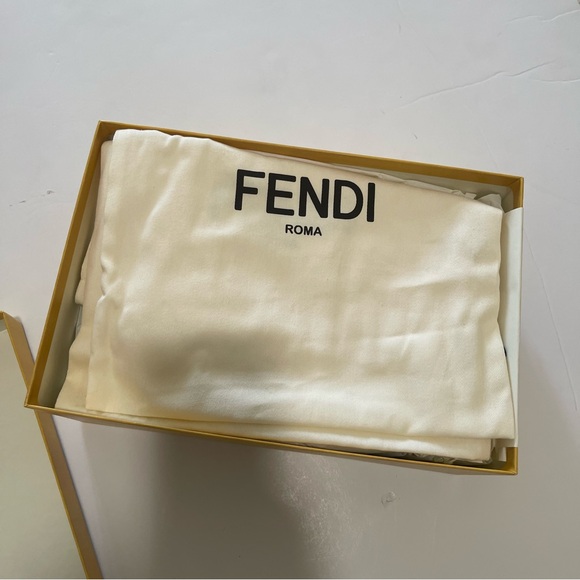 Fendi First Metallic F-Heel Mule Sandals - Picture 15 of 15